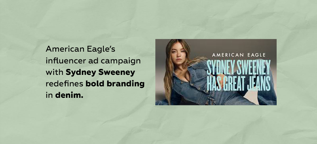 American Eagle’s influencer ad campaign with Sydney Sweeney redefines bold branding in denim Product Image