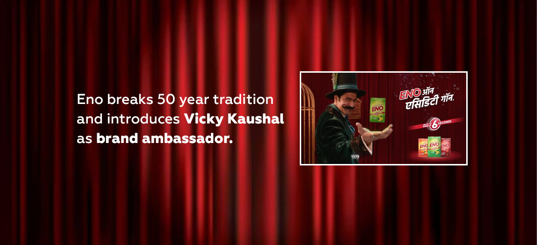 Eno breaks 50 year tradition and introduces Vicky Kaushal as brand ambassador Product Image