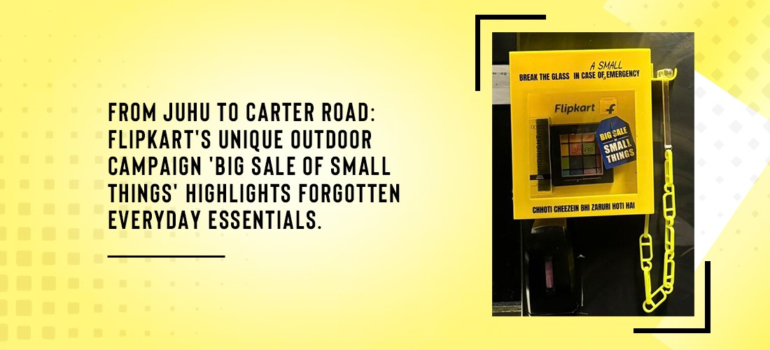 From Juhu to Carter Road: Flipkart's unique outdoor campaign 'Big Sale of Small Things' highlights forgotten everyday essentials. Product Image