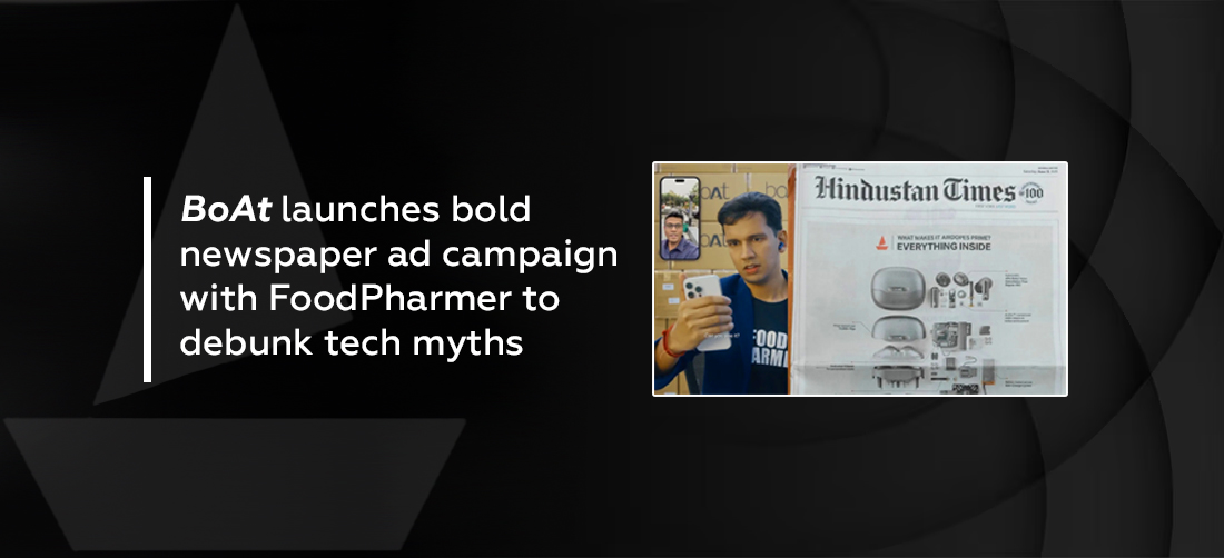 boAt launches bold newspaper ad campaign with FoodPharmer to debunk tech myths Product Image