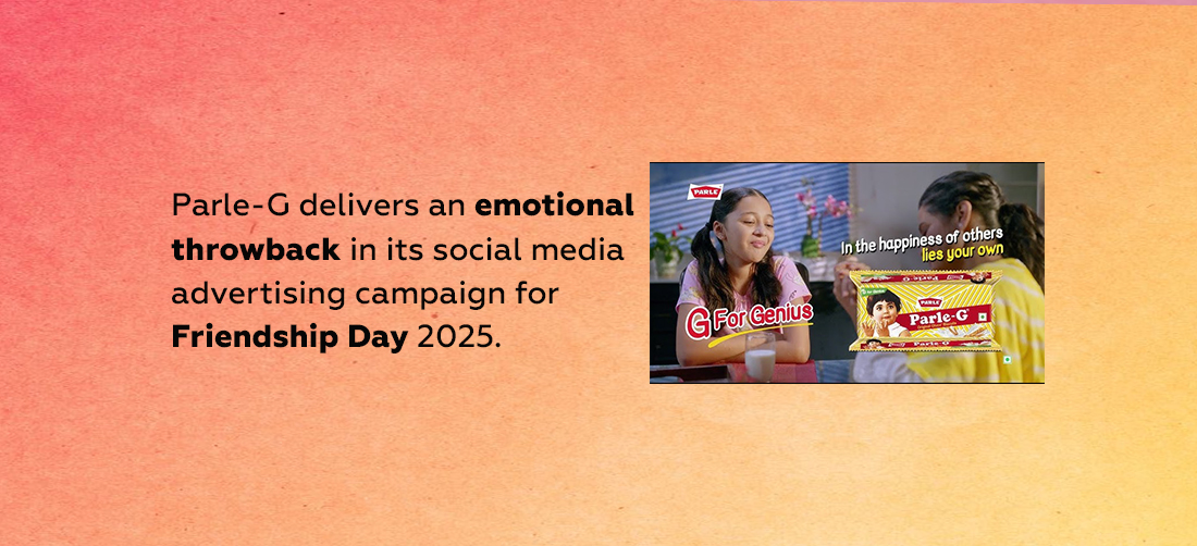 Parle-G delivers an emotional throwback in its social media advertising campaign for Friendship Day 2026 Product Image