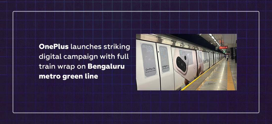 OnePlus launches striking digital campaign with full train wrap on Bengaluru metro green line Product Image
