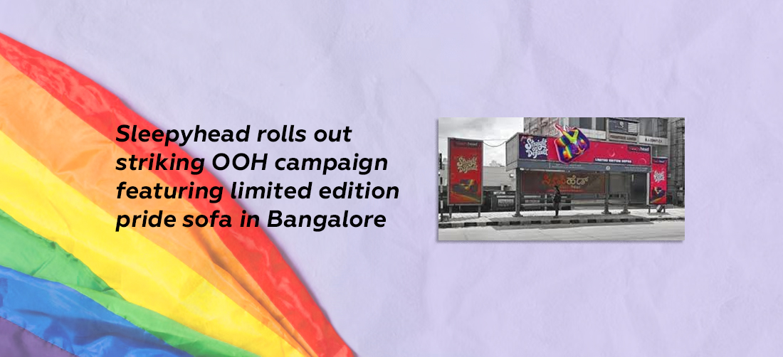 Sleepyhead rolls out striking OOH campaign featuring limited edition pride sofa in Bangalore Product Image