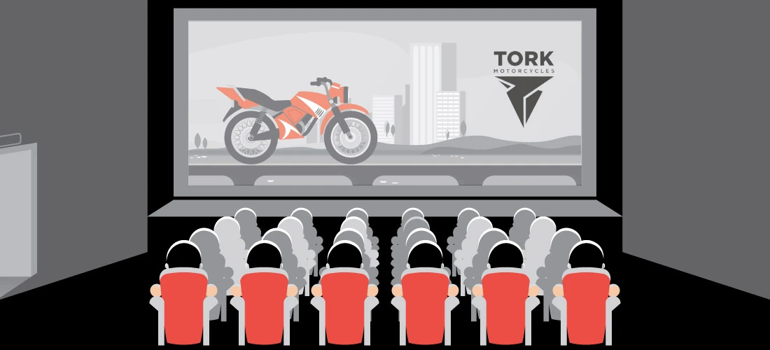 Promoting Sustainable Urban Commuting: Tork Motors' Campaign for the T6X Electric Motorcycle Product Image