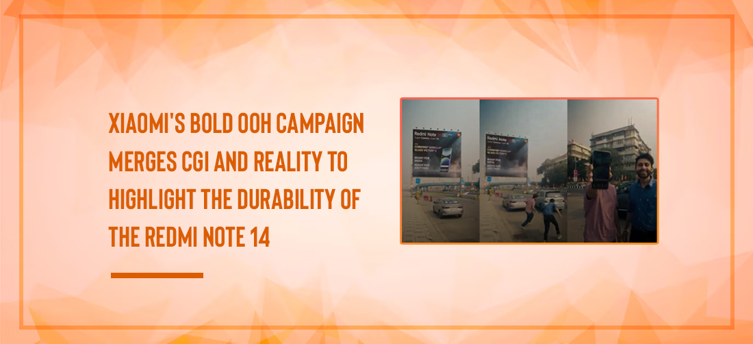 Xiaomi's bold OOH campaign merges CGI and Reality to highlight the durability of the Redmi Note 14 Product Image