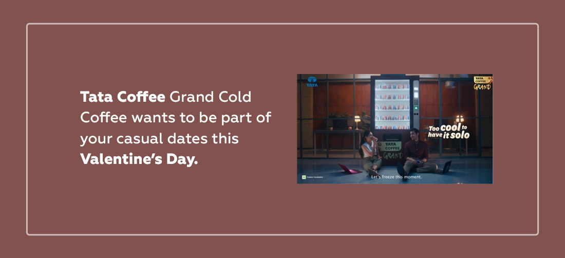 Tata Coffee Grand Cold Coffee wants to be part of your casual dates this Valentine’s Day. Product Image