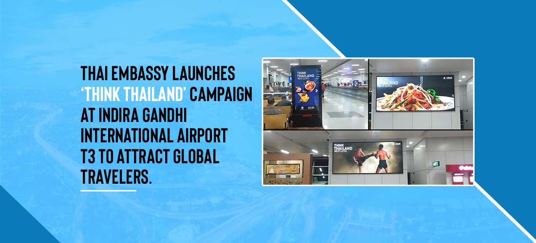 Thai Embassy launches ‘Think Thailand’ campaign at Indira Gandhi International Airport T3 to attract global travelers. Product Image