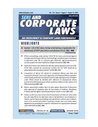 Sebi & Corporate Laws Sebi & Corporate Laws