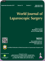 World Journal of Laparoscopic Surgery World Journal of Laparoscopic Surgery