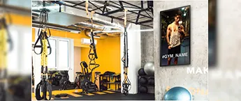 GYM Digital screen ,Cloud 9 Gym-Malad,Mumbai