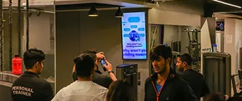 GYM Digital screen ,Anytime Fitness-Rohini, Sec3,Delhi NCR