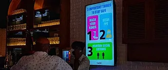 Restaurant digital screen-Burn Bar & Kitchen,Andheri West,Mumbai