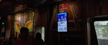 Restaurant digital screen-Warehouse Kitchenbar,Goregaon,Mumbai