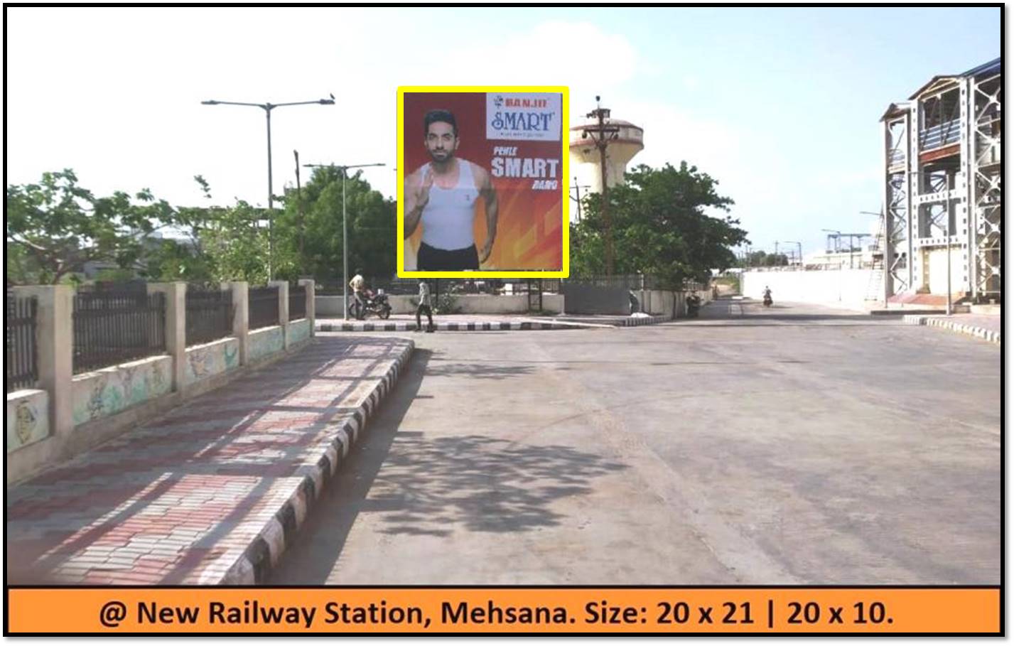 Billboard - Railway Station, Mehsana, Gujarat Billboard - Railway Station, Mehsana, Gujarat
