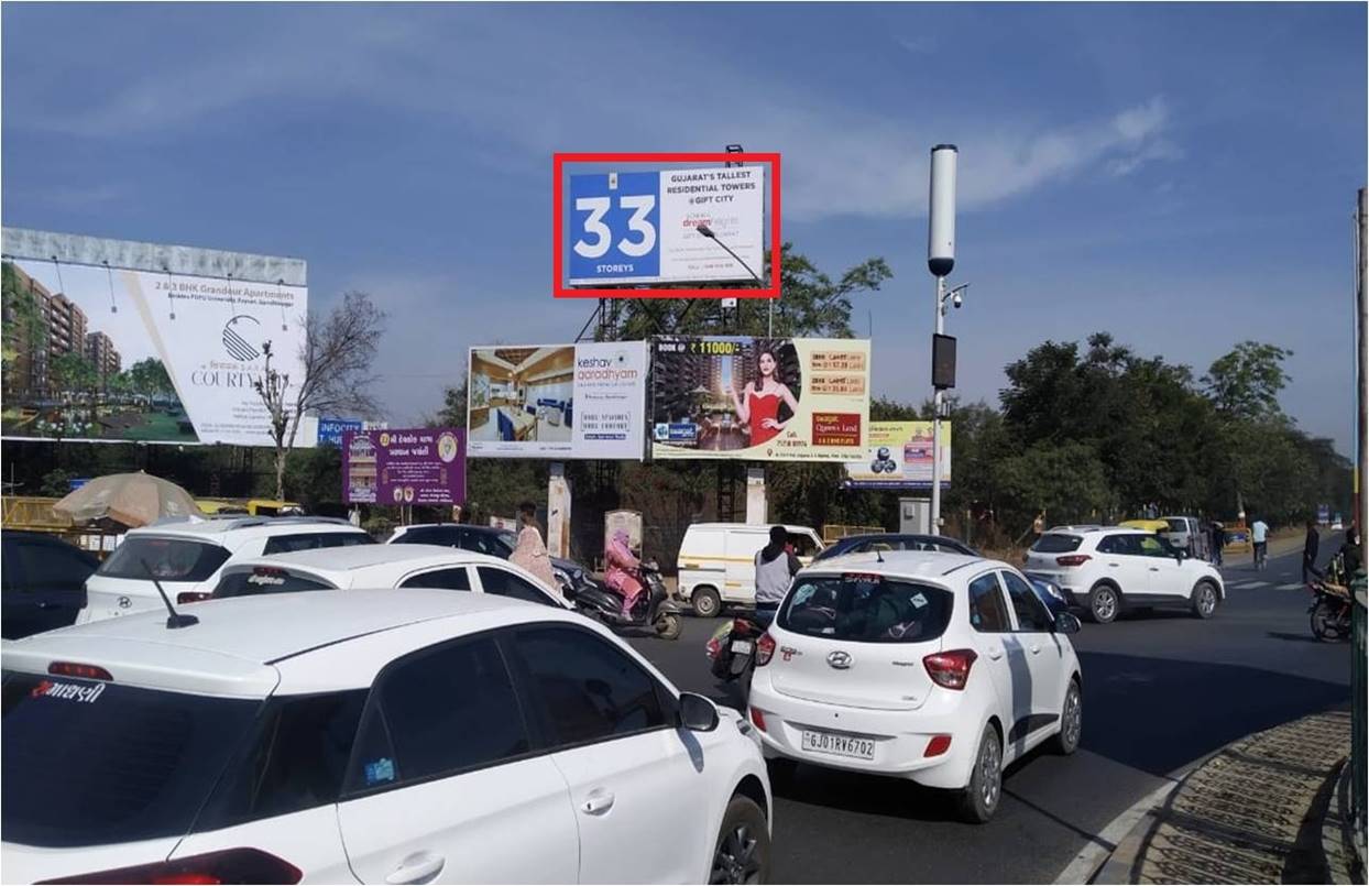 Billboard - Raksha Shakti Circle, Gandhinagar, Gujarat Billboard - Raksha Shakti Circle, Gandhinagar, Gujarat