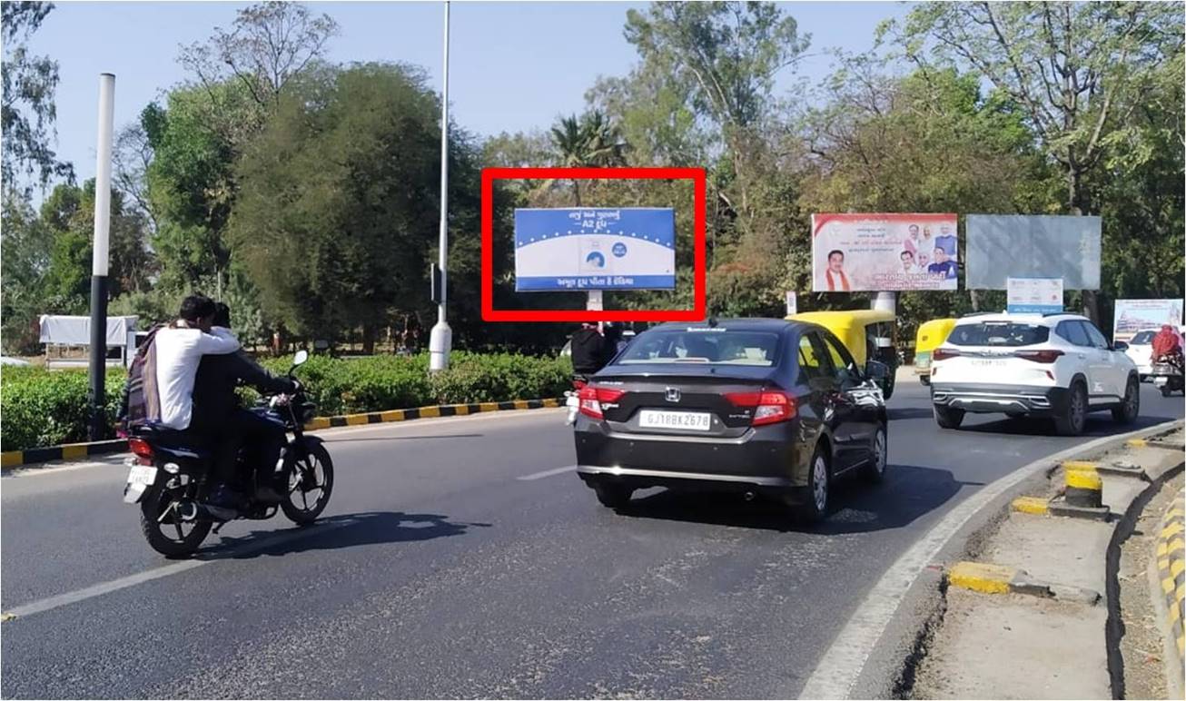 Unipole - Cha-0 Indroda Circle, Gandhinagar, Gujarat Unipole - Cha-0 Indroda Circle, Gandhinagar, Gujarat
