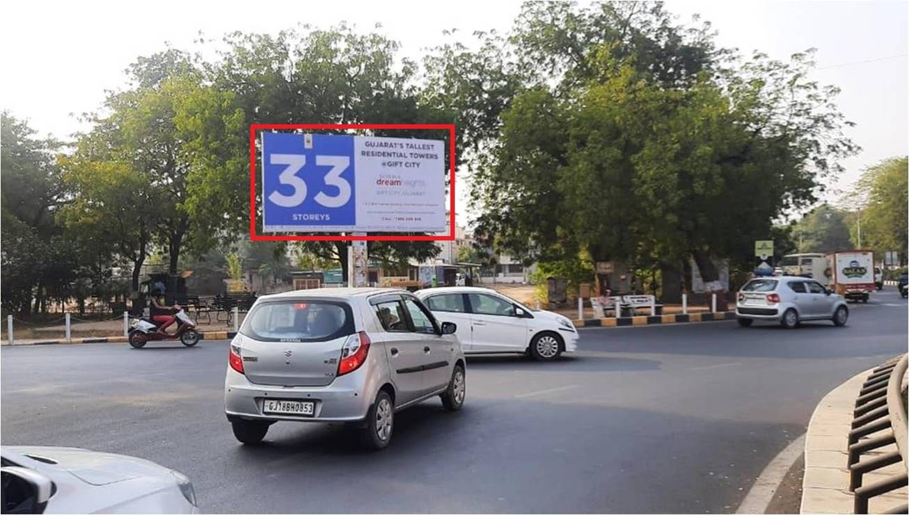 Unipole - Cha3 Kishan Circle, Gandhinagar, Gujarat Unipole - Cha3 Kishan Circle, Gandhinagar, Gujarat