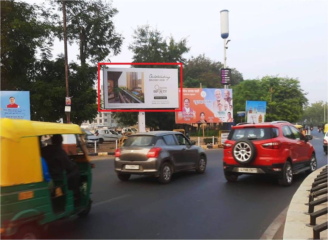 Unipole - Cha3 Kishan Circle, Gandhinagar, Gujarat