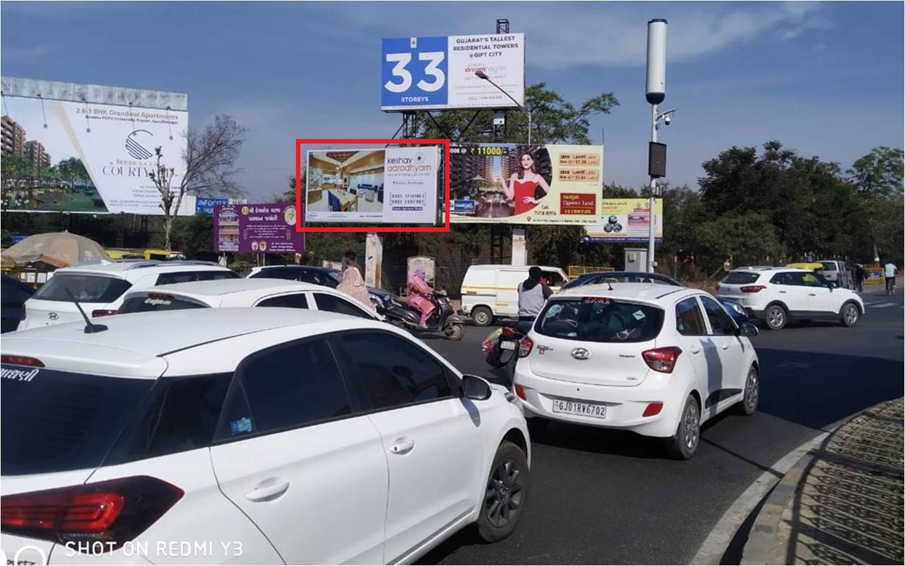 Unipole - Raksha Shakti Circle, Gandhinagar, Gujarat Unipole - Raksha Shakti Circle, Gandhinagar, Gujarat