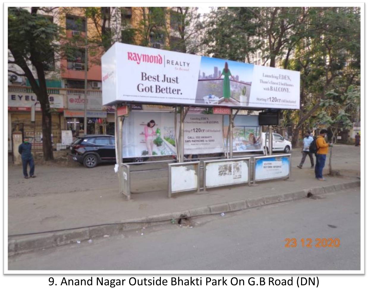 Bus Queue Shelter - - Anand Nagar Outside Bhakti Park On G.B Road (DN), Thane, Mumbai, Maharashtra Bus Queue Shelter - - Anand Nagar Outside Bhakti Park On G.B Road (DN), Thane, Mumbai, Maharashtra