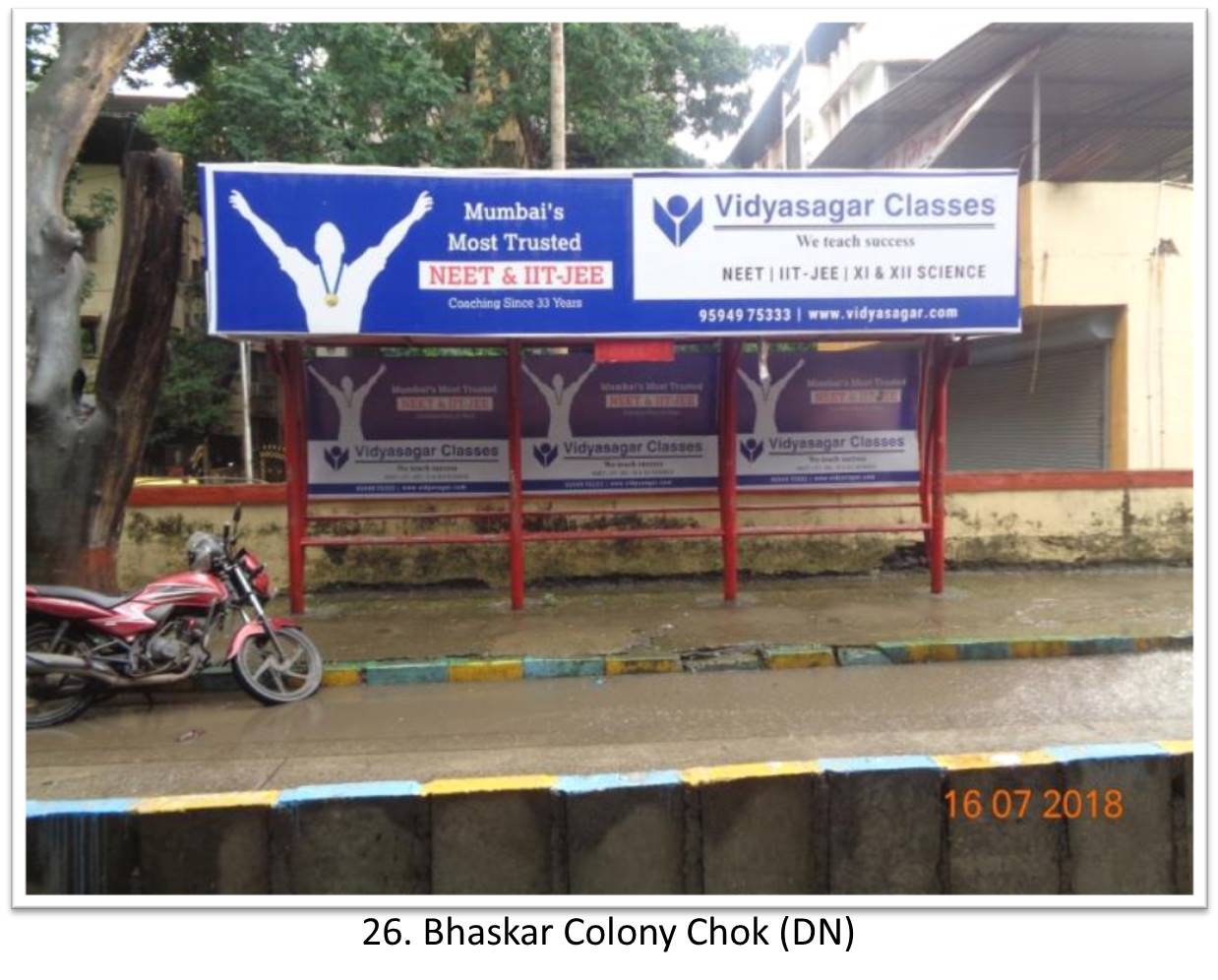 Bus Queue Shelter - - Bhaskar Colony Chok (DN), Thane, Mumbai, Maharashtra Bus Queue Shelter - - Bhaskar Colony Chok (DN), Thane, Mumbai, Maharashtra