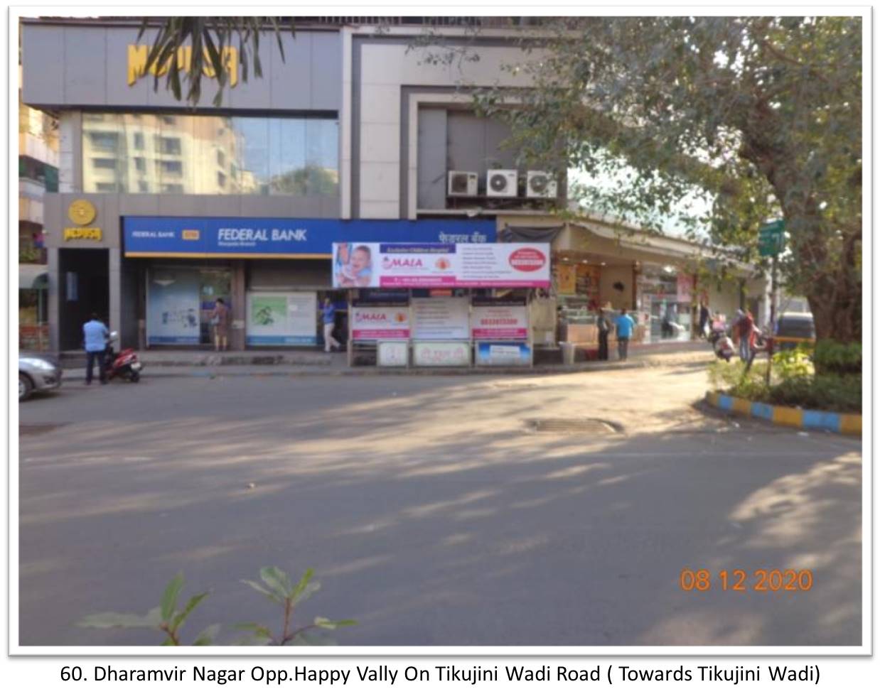 Bus Queue Shelter - - Dharamvir Nagar Opp.Happy Vally On Tikujini Wadi Road ( Towards Tikujini Wadi), Thane, Mumbai, Maharashtra Bus Queue Shelter - - Dharamvir Nagar Opp.Happy Vally On Tikujini Wadi Road ( Towards Tikujini Wadi), Thane, Mumbai, Maharashtra