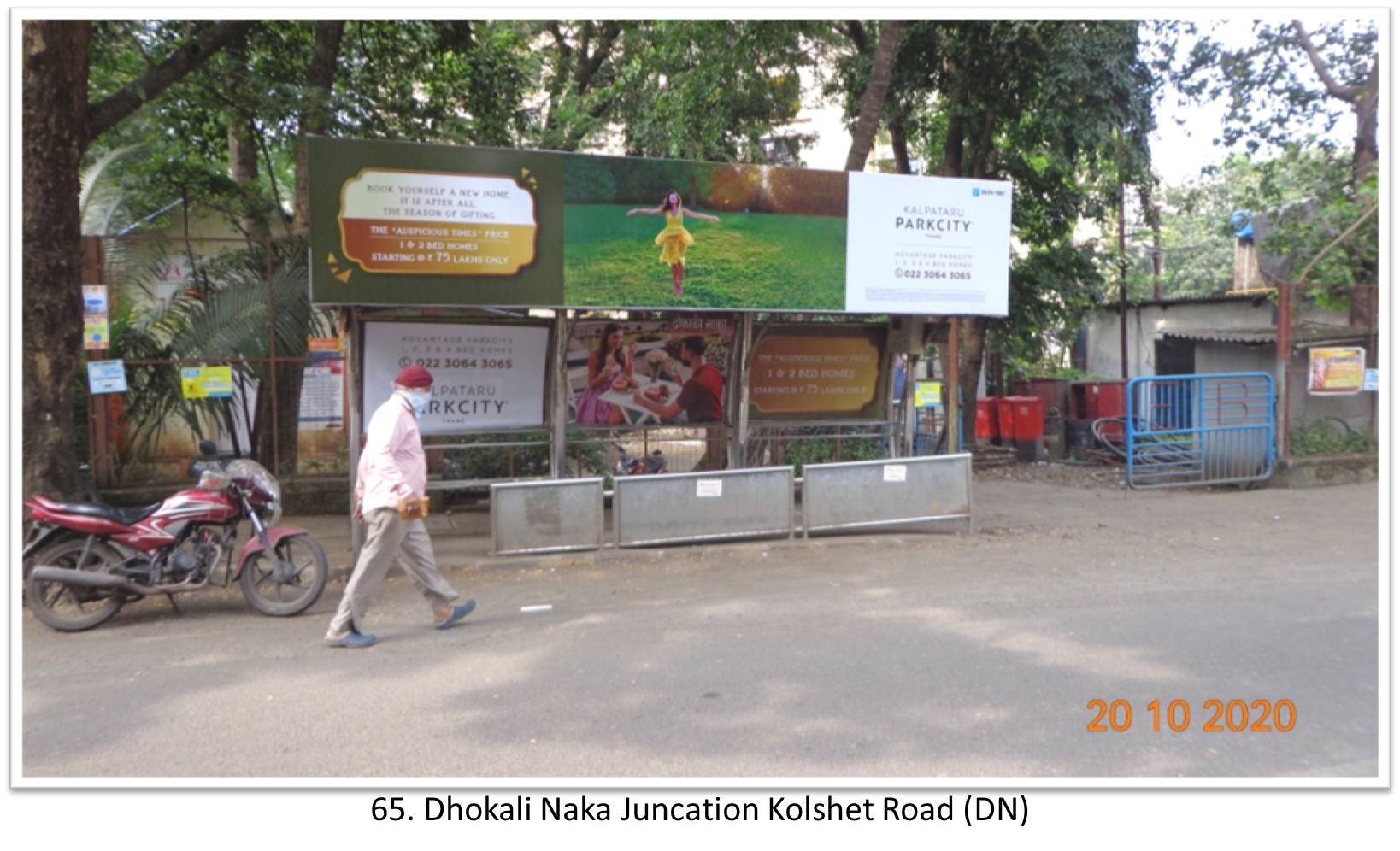 Bus Queue Shelter - - Dhokali Naka Juncation Kolshet Road (DN), Thane, Mumbai, Maharashtra Bus Queue Shelter - - Dhokali Naka Juncation Kolshet Road (DN), Thane, Mumbai, Maharashtra