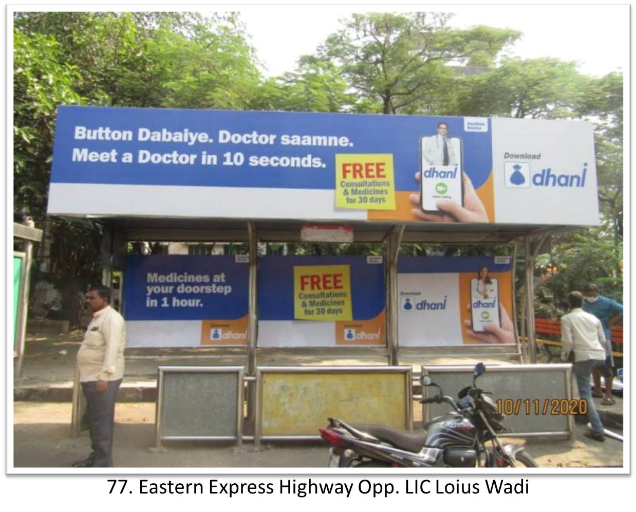Bus Queue Shelter - - Eastern Express Highway Opp. LIC Loius Wadi, Thane, Mumbai, Maharashtra Bus Queue Shelter - - Eastern Express Highway Opp. LIC Loius Wadi, Thane, Mumbai, Maharashtra