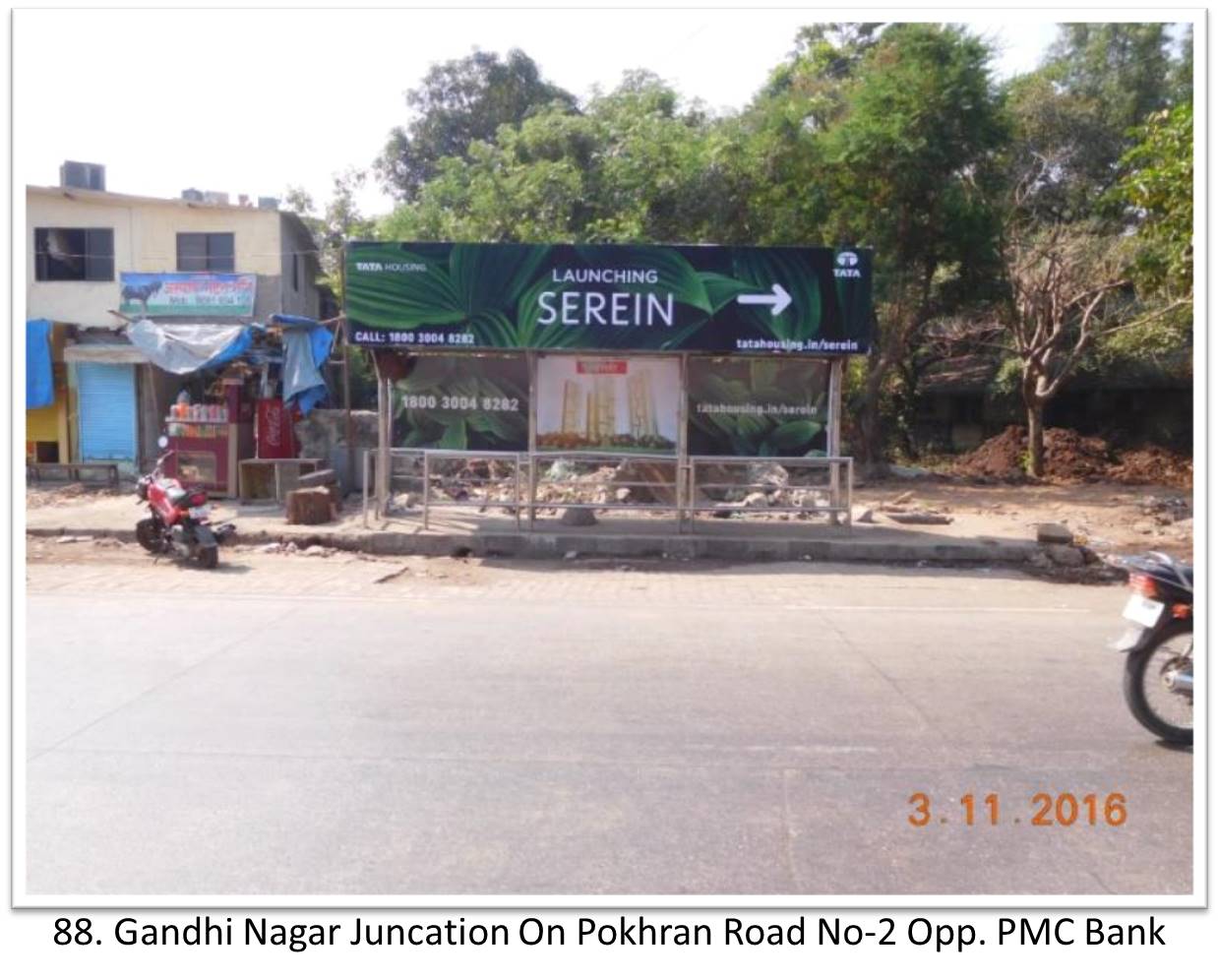 Bus Queue Shelter - - Gandhi Nagar Juncation On Pokhran Road No-2 Opp. PMC Bank, Thane, Mumbai, Maharashtra Bus Queue Shelter - - Gandhi Nagar Juncation On Pokhran Road No-2 Opp. PMC Bank, Thane, Mumbai, Maharashtra