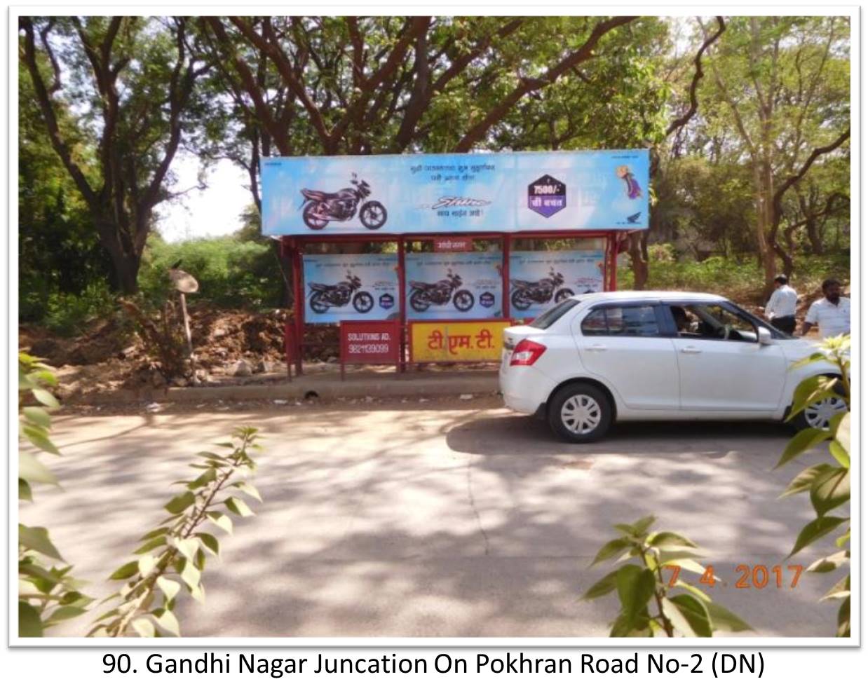 Bus Queue Shelter - - Gandhi Nagar Juncation On Pokhran Road No-2 (DN), Thane, Mumbai, Maharashtra Bus Queue Shelter - - Gandhi Nagar Juncation On Pokhran Road No-2 (DN), Thane, Mumbai, Maharashtra