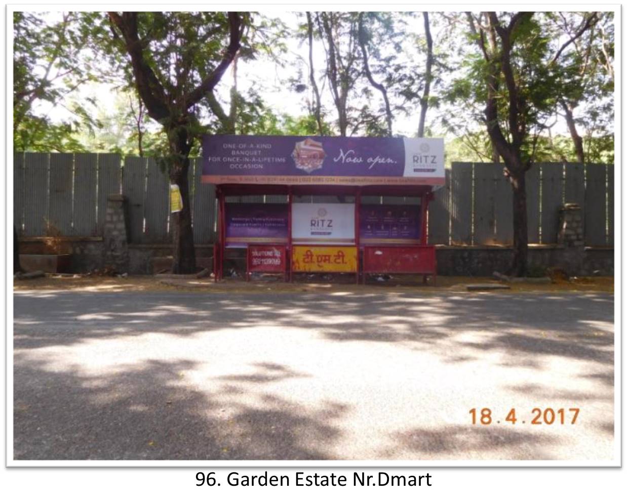 Bus Queue Shelter - - Garden Estate Nr.Dmart, Thane, Mumbai, Maharashtra Bus Queue Shelter - - Garden Estate Nr.Dmart, Thane, Mumbai, Maharashtra