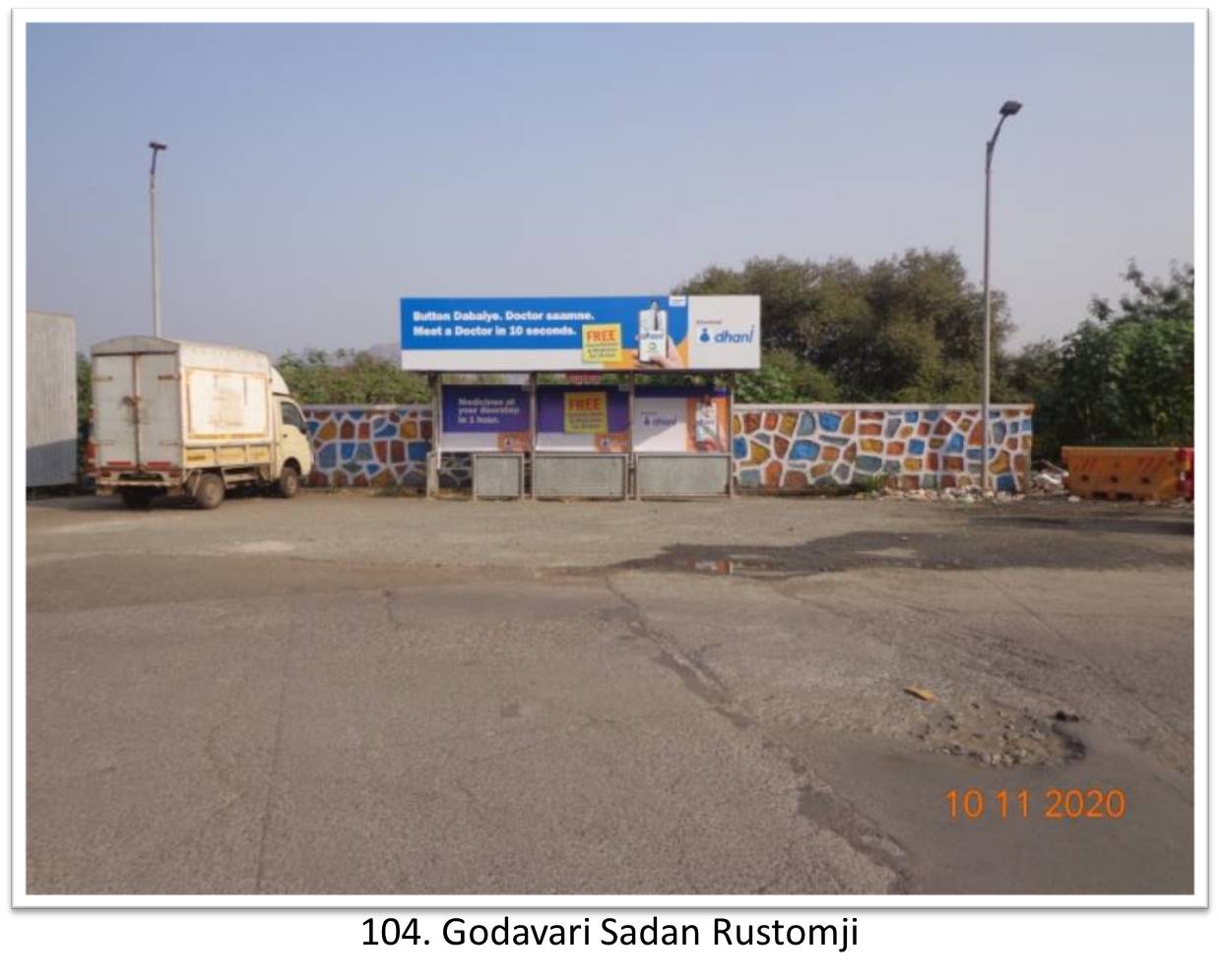 Bus Queue Shelter - - Godavari Sadan Rustomji, Thane, Mumbai, Maharashtra Bus Queue Shelter - - Godavari Sadan Rustomji, Thane, Mumbai, Maharashtra