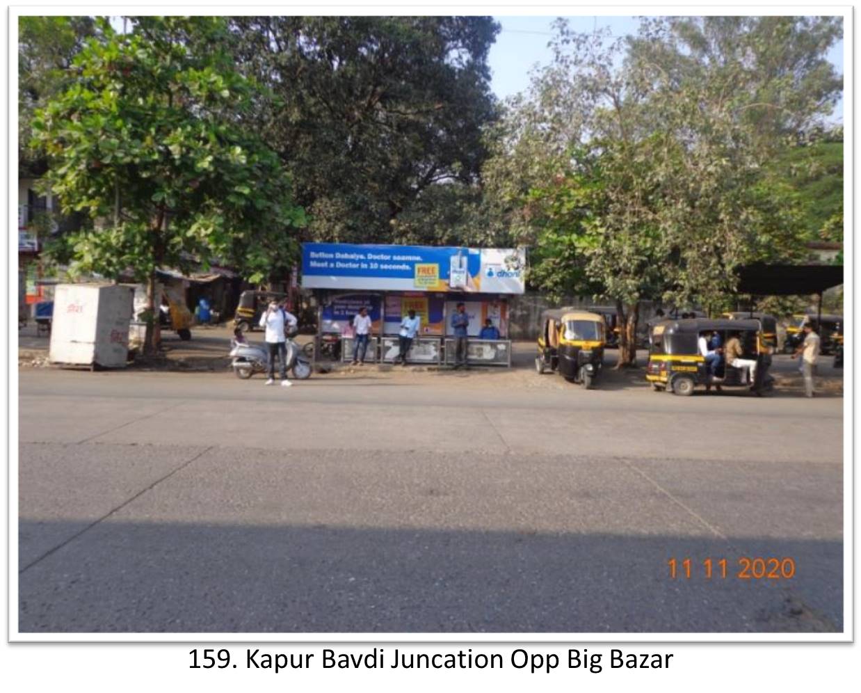 Bus Queue Shelter - - Kapur Bavdi Juncation Opp Big Bazar, Thane, Mumbai, Maharashtra Bus Queue Shelter - - Kapur Bavdi Juncation Opp Big Bazar, Thane, Mumbai, Maharashtra