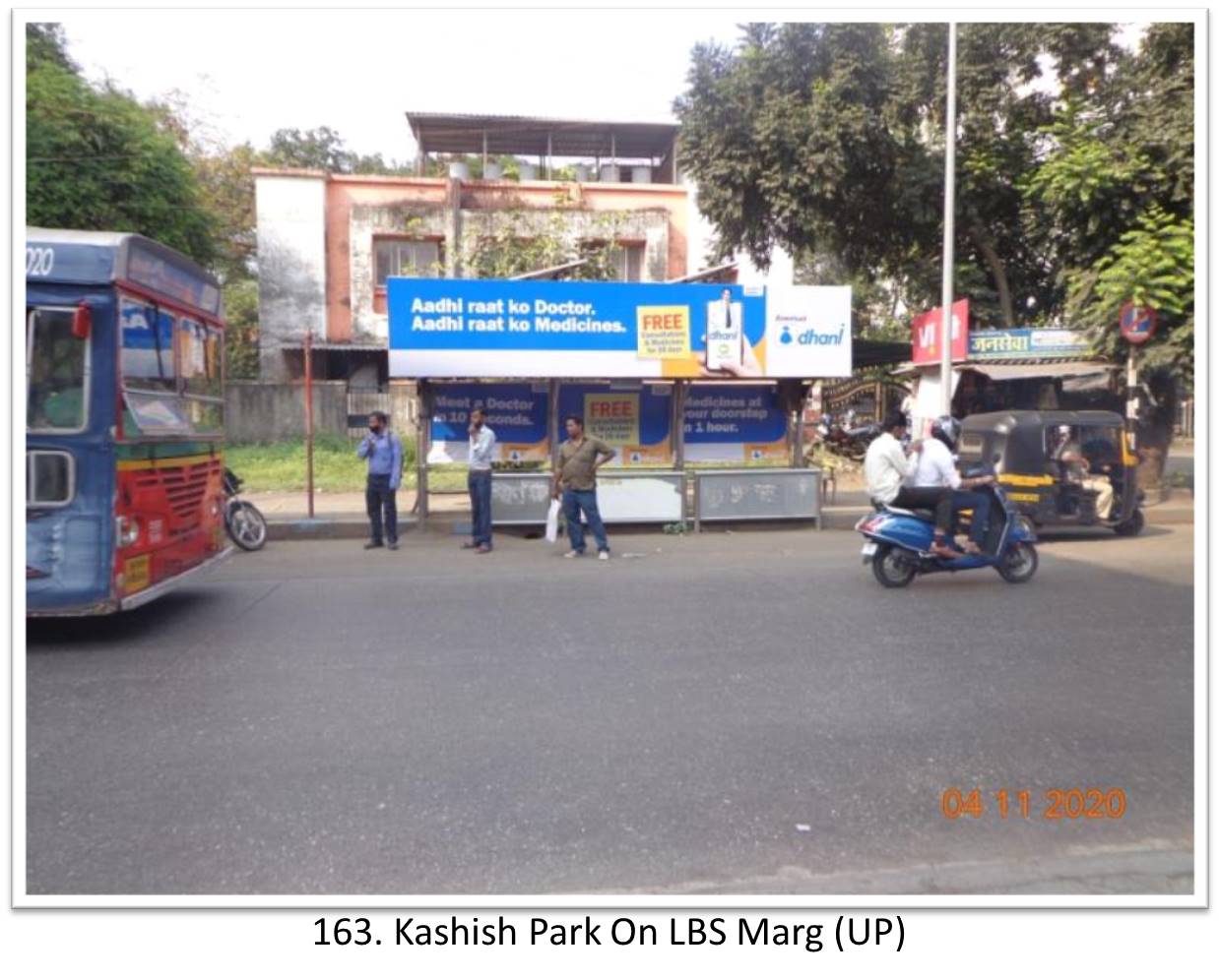 Bus Queue Shelter - - Kashish Park On LBS Marg (UP), Thane, Mumbai, Maharashtra Bus Queue Shelter - - Kashish Park On LBS Marg (UP), Thane, Mumbai, Maharashtra