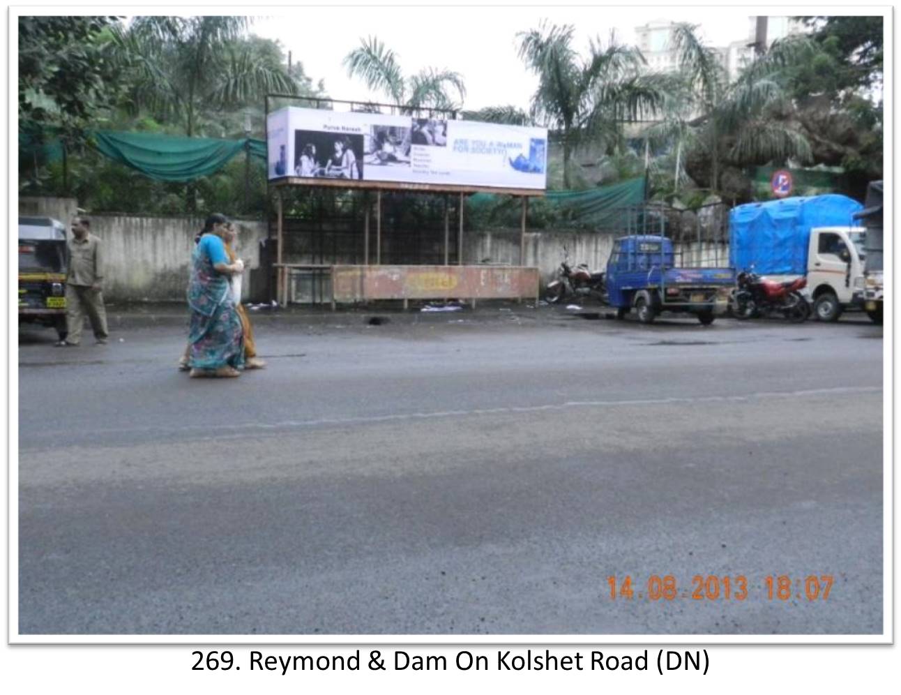 Bus Queue Shelter - - Reymond & Dam On Kolshet Road (UP), Thane, Mumbai, Maharashtra Bus Queue Shelter - - Reymond & Dam On Kolshet Road (UP), Thane, Mumbai, Maharashtra
