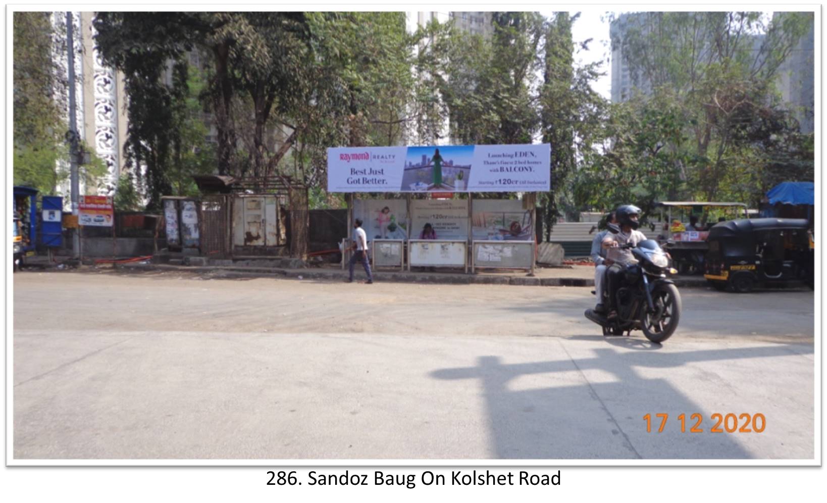 Bus Queue Shelter - - Sandoz Baug On Kolshet Road, Thane, Mumbai, Maharashtra Bus Queue Shelter - - Sandoz Baug On Kolshet Road, Thane, Mumbai, Maharashtra