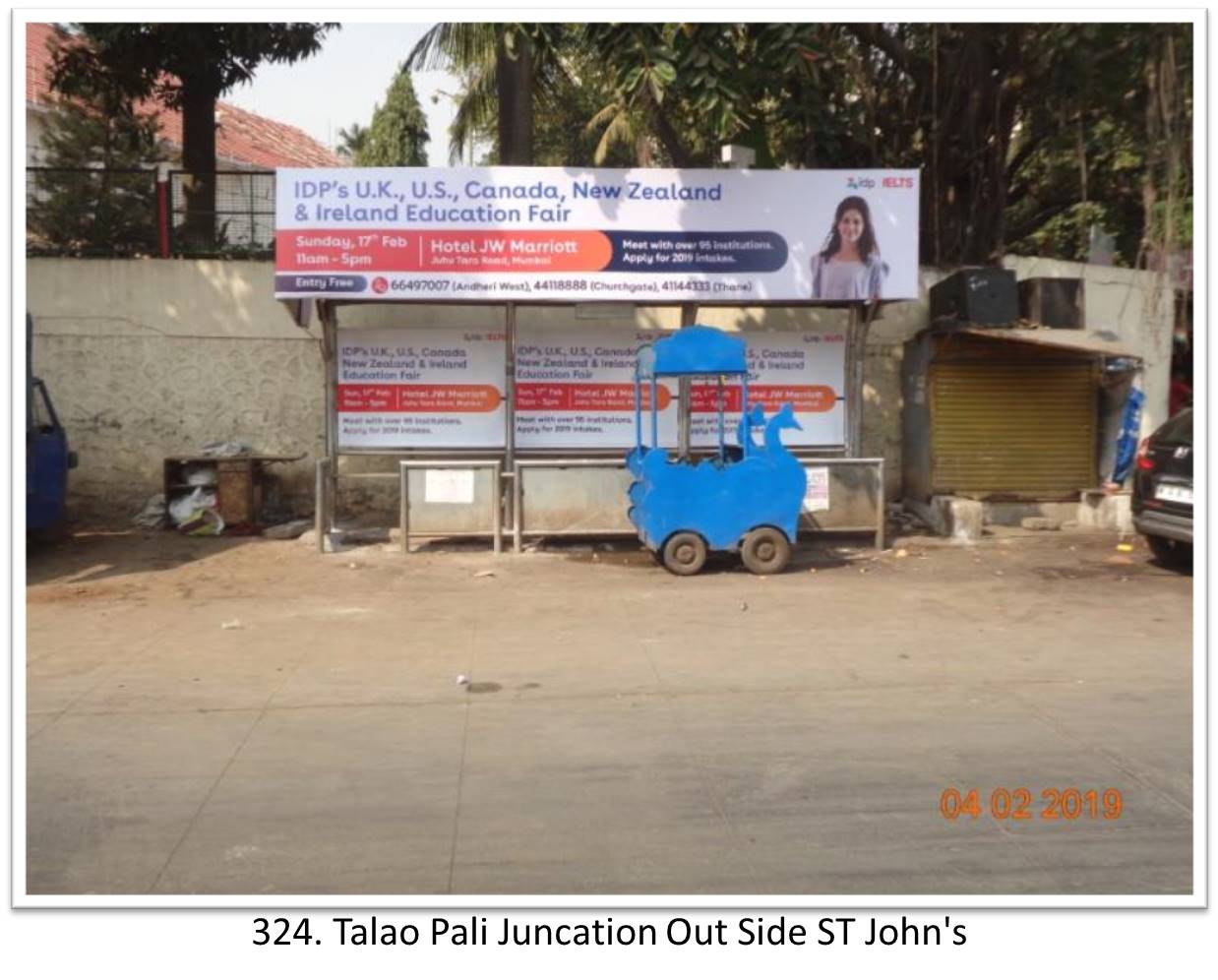 Bus Queue Shelter - - Talao Pali Juncation Out Side ST John's, Thane, Mumbai, Maharashtra Bus Queue Shelter - - Talao Pali Juncation Out Side ST John's, Thane, Mumbai, Maharashtra