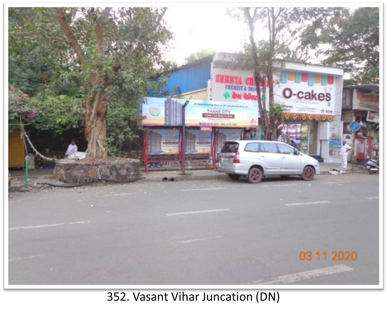 Bus Queue Shelter - - Vasant Vihar Juncation (DN), Thane, Mumbai, Maharashtra Bus Queue Shelter - - Vasant Vihar Juncation (DN), Thane, Mumbai, Maharashtra