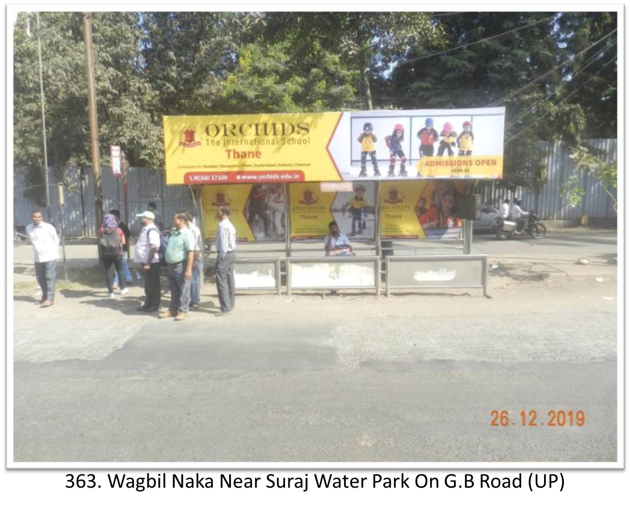 Bus Queue Shelter - - Wagbil Naka Near Suraj Water Park On G.B Road (UP), Thane, Mumbai, Maharashtra Bus Queue Shelter - - Wagbil Naka Near Suraj Water Park On G.B Road (UP), Thane, Mumbai, Maharashtra