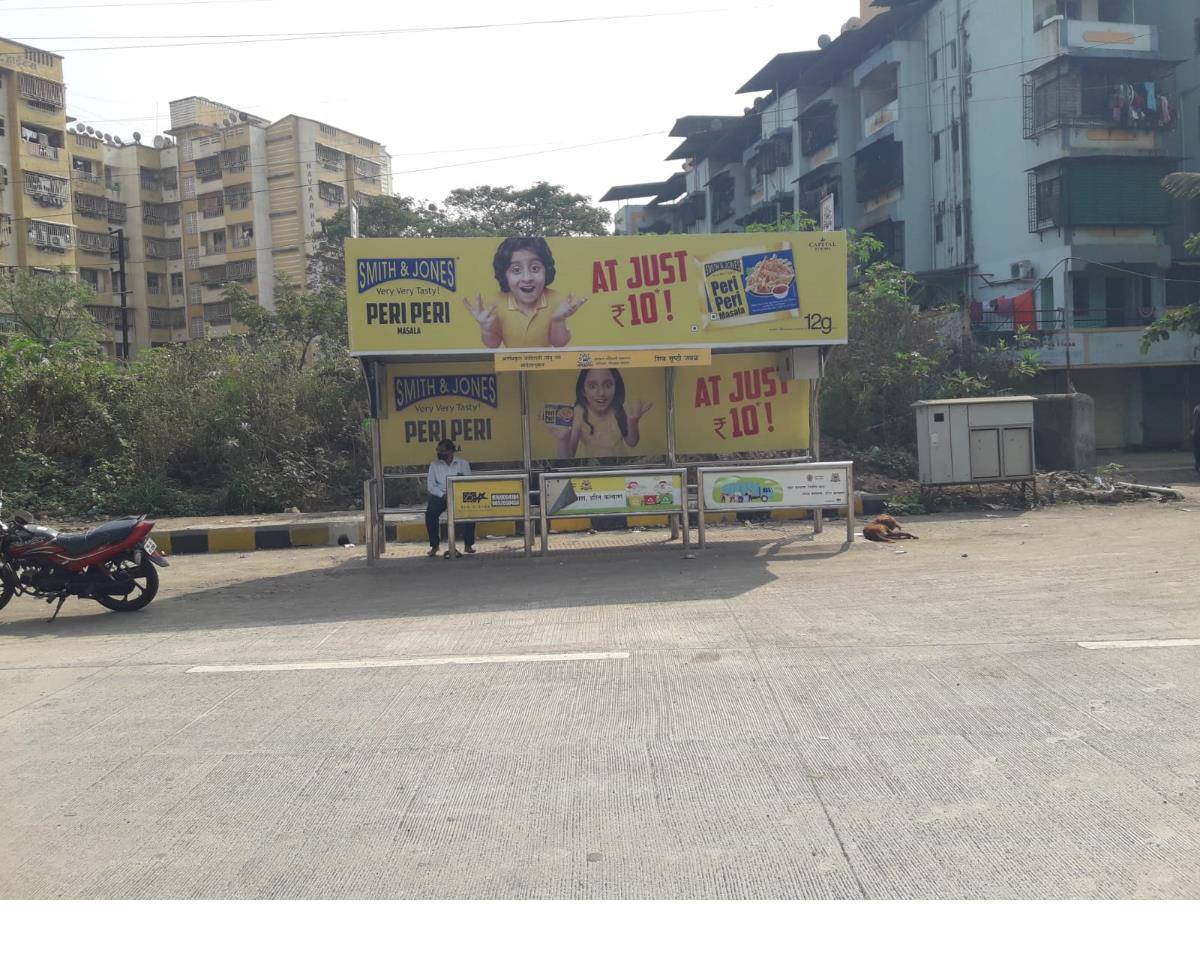 Bus Queue Shelter - N.R.C.Shivshrithi Complex - Shivsrushti, Kalyan, Mumbai, Maharashtra Bus Queue Shelter - N.R.C.Shivshrithi Complex - Shivsrushti, Kalyan, Mumbai, Maharashtra