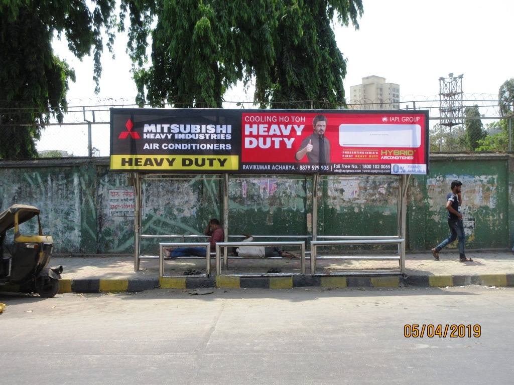 Bus Queue Shelter - - Dharavi Depot, Sion, Mumbai, Maharashtra Bus Queue Shelter - - Dharavi Depot, Sion, Mumbai, Maharashtra