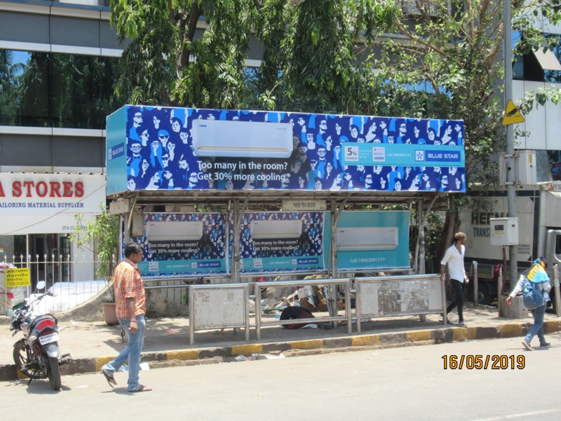 Bus Queue Shelter - Senapati Bapat Marg - Madhani Estate, Dadar (W), Mumbai, Maharashtra Bus Queue Shelter - Senapati Bapat Marg - Madhani Estate, Dadar (W), Mumbai, Maharashtra
