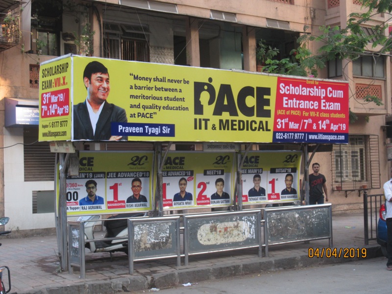 Bus Queue Shelter - Gokhale Road (North) - P. T. Chowk, Dadar (W), Mumbai, Maharashtra Bus Queue Shelter - Gokhale Road (North) - P. T. Chowk, Dadar (W), Mumbai, Maharashtra