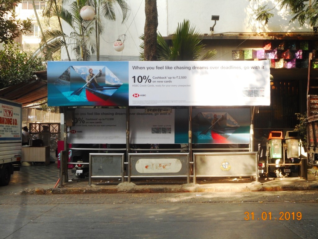 Bus Queue Shelter - Pali Hill Market - Hongkong Bank, Bandra West, Mumbai, Maharashtra Bus Queue Shelter - Pali Hill Market - Hongkong Bank, Bandra West, Mumbai, Maharashtra