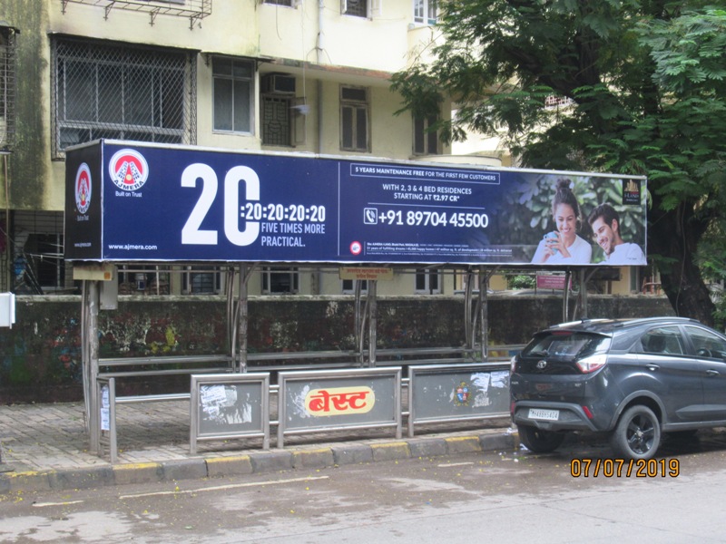 Bus Queue Shelter - B. A. Road - Kapol Niwas,   Matunga (E),   Mumbai,   Maharashtra