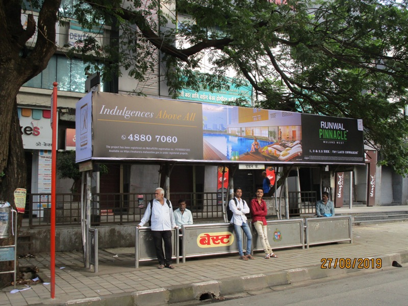 Bus Queue Shelter - L. B. S. Road - Duncan Co,   Mulund (W),   Mumbai,   Maharashtra