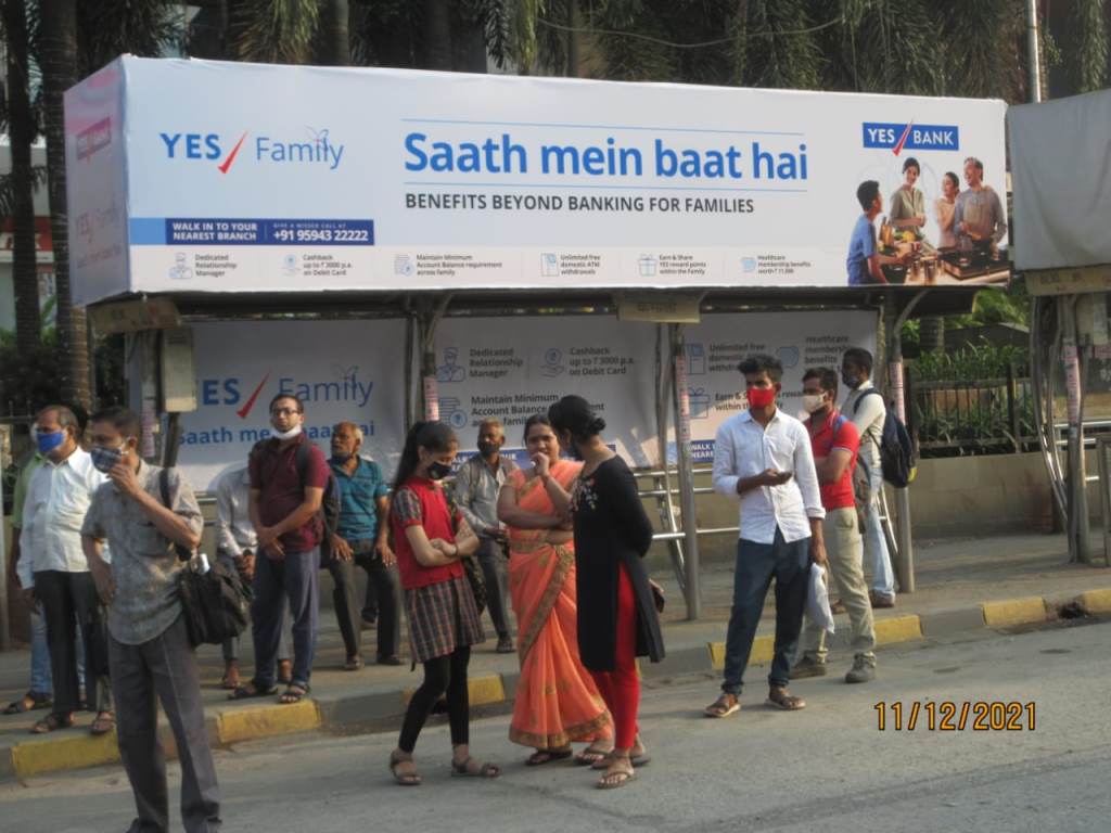 Bus Queue Shelter - L. B. S. Road - Kamani-2, Kurla (W), Mumbai, Maharashtra Bus Queue Shelter - L. B. S. Road - Kamani-2, Kurla (W), Mumbai, Maharashtra