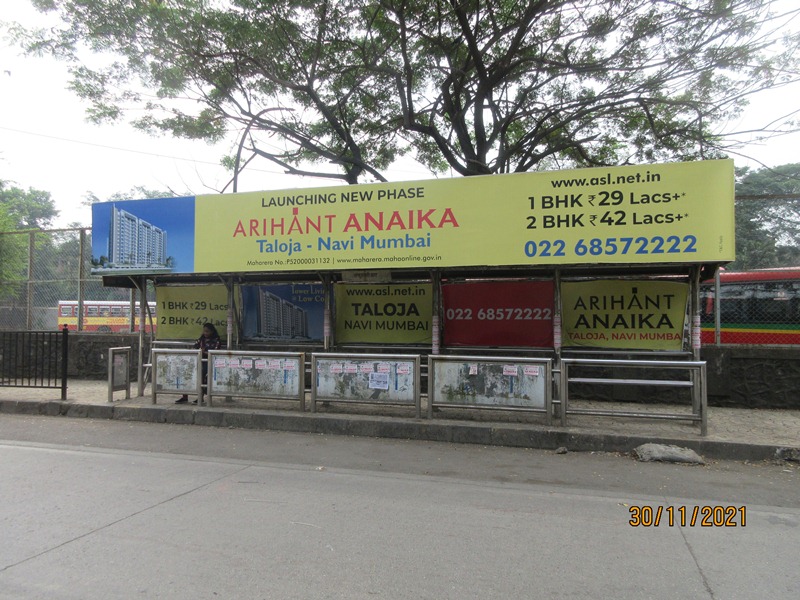 Bus Queue Shelter - New V. N. Purav Road - Anushakti Nagar,   Anushakti Nagar,   Mumbai,   Maharashtra