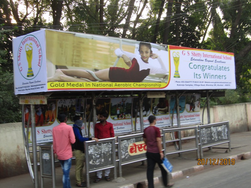 Bus Queue Shelter - L. B. S. Road - Bhandup Sonapur, Bhandup (W), Mumbai, Maharashtra Bus Queue Shelter - L. B. S. Road - Bhandup Sonapur, Bhandup (W), Mumbai, Maharashtra