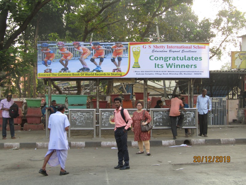 Bus Queue Shelter - L. B. S. Road - Shangrila, Bhandup (W), Mumbai, Maharashtra Bus Queue Shelter - L. B. S. Road - Shangrila, Bhandup (W), Mumbai, Maharashtra